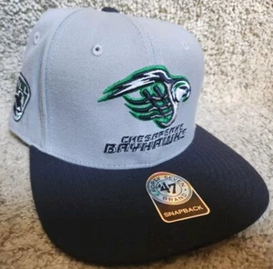 MLL Chesapeake Bayhawks Lacrosse '47 Brand Sure Shot snapback Hat Cap NWT - Picture 1 of 4