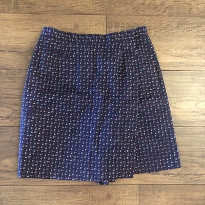 Женские шорты Liz Golf размер 10 синие красно-белые с геометрическими карманами на молнии - Изображение 1 из 4