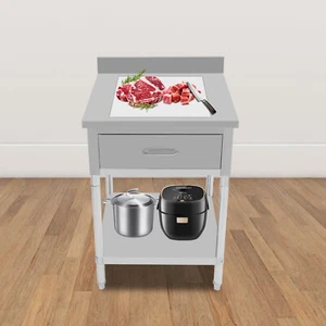 24"x24" Küche Arbeitstisch Edelstahl Schwerlast Lebensmittel Vorbereitung Tisch mit Schublade - Bild 1 von 21