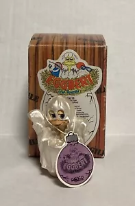Vtg Eggbert and Friends Eggcorcism Ghost Figurine Halloween Enesco NOS - Picture 1 of 8
