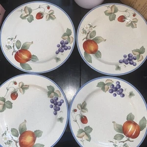 SAVOIR VIVRE DELICIOSO HECHO EN JAPÓN 4 PLATOS DE ENSALADA 7 3/4" REDONDOS por Platos Mikasa - Imagen 1 de 3