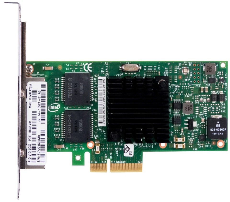 CISCO 74-10521-01 A0 QUAD PORT 1GB PCIe - Image 1 of 1