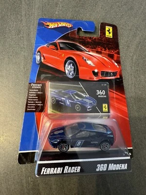 Rare Hot Wheels Ferrari Racer 360 Modena Blue  #8 Neuve 1/64 DS 2007 - Photo 1/4