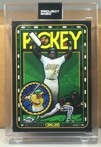 TOPPS PROJECT 2020 #248 RICKEY HENDERSON by EFDOT Print Run 3299 - Picture 1 of 3