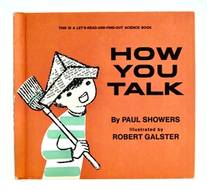 HOW YOU TALK Paul Showers & Robert Galster 1966 Let's Read and Find Out HB VGC - Picture 1 of 3