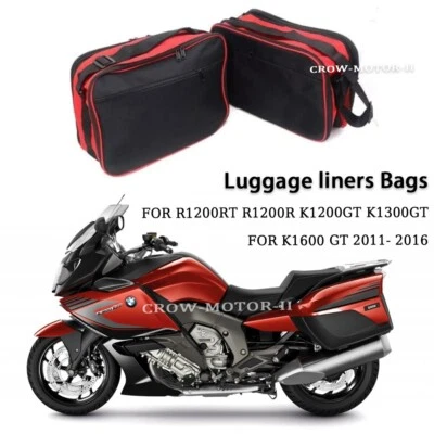 Alforjas expandibles bolsas interiores de equipaje 2 piezas PARA BMW R1200RT R1200R K1200GT Foto 1 de 4