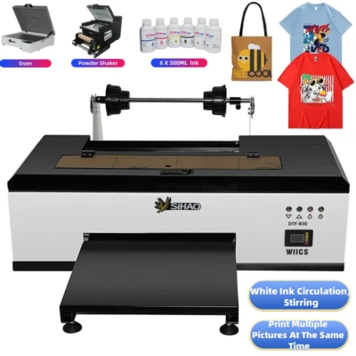 SIHAO A3 R1390/L1800 DTF Drucker für T Shirt Stoff Kleidung und Textil Impresora