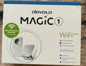 Devolo Magic 1 WiFi Mini Compact EU Starter Kit Multiroom WiFi via Power Cable - Picture 1 of 4