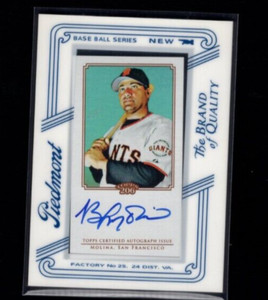 Bengie Molina 2010 Topps 206 Autograph Card Mini Framed SSP San Francisco Giants