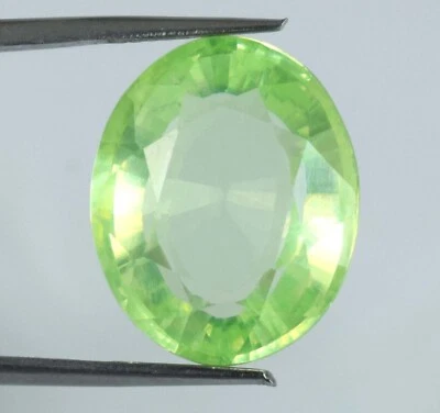 Investition Grad Natürlich Oval 20.20 CT Pakistan Peridot Edelstein Zertifiziert - Bild 1 von 4