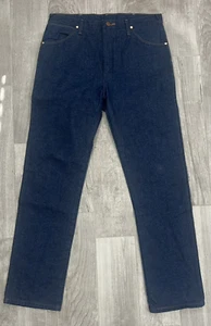 Wrangler 13MWZ 36/34 Cowboy Cut Original Fit Blue Jeans 100% Cotton Denim - Picture 1 of 11