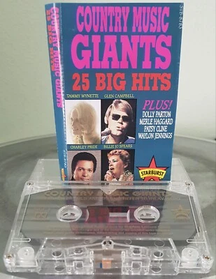 Various Country Music Giants 25 Big Hits 1993 cassette tape excellent, cover VG+ - Image 1 of 2