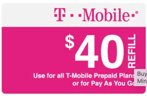 $40 T-MOBILE FAST REFILL | TOP UP - Picture 1 of 1