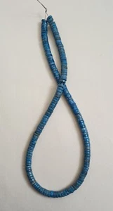 DENIM LAPIS  6MM HEISHI BEADS - ONE (1) 16" Strand - 3611E - Picture 1 of 3