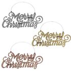 🎅 Merry Christmas Glitter Sign Xmas Decorations Home Hanging Sign Decoration UK
