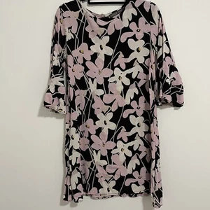 Mister Zimi Size 8 Women's mini Dress Floral Boho Viscose 3/4 Sleeve Summer - Bild 1 von 10