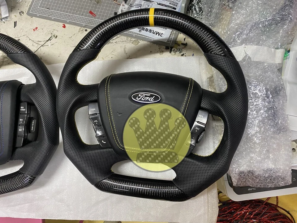Ford BA BF falcon fg fgx fpv carbon fiber steering wheel with airbag xr6 xr8 fpv - Image 1 of 4