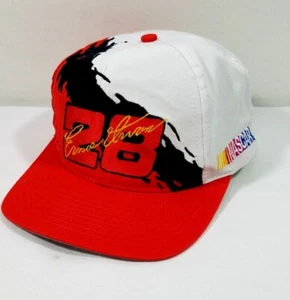 Ernie Irvan 28 Snapback Cap NASCAR Athletic Orange White SPLASH Hat Vintage - Picture 1 of 9