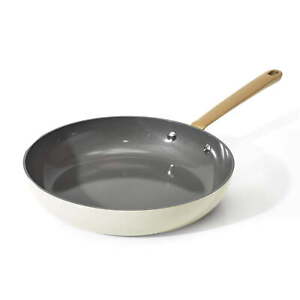 10 inch Ceramic Non-Stick Fry Pan, White Icing by Drew Barrymore