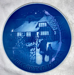1976 Bing and Grondahl B & G Christmas Plate Christmas Welcome Mint Condition - Picture 1 of 1