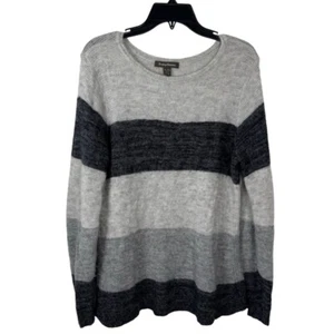 Tommy Bahama Wool Blend Color Block Grey Sweater Soft Women's Size XL GUC - Picture 1 of 9