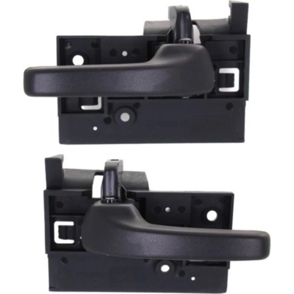 Juego de 2 manijas de puerta interiores para Ford Windstar 99-2003 traseras de plástico negro Foto 1 de 4