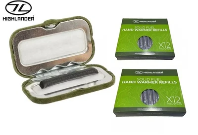 CHARCOAL POCKET HAND WARMER with 24 REFILL FUEL STICKS camping hiking - Image 1 of 4