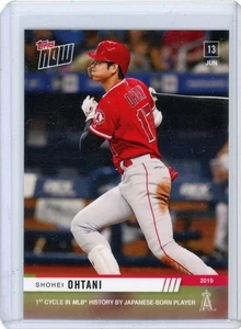 2019 Topps Now Shohei Ohtani Los Angeles Angels 1st Cycle By Japanese Player - Picture 1 of 2