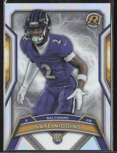 2025 Topps Resurgence Football #108 Nate Wiggins Refractor/Silver RC - Picture 1 of 2