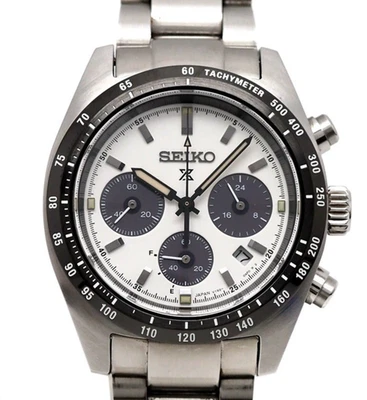 Orologio cronografo solare SEIKO PROSPEX SPEEDTIMER SBDL085 bianco JP - Immagine 1 di 3