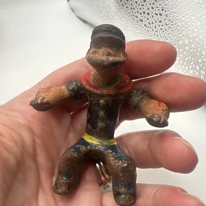 Vintage Hubley Cast Iron Popeye From Cart Trike Motorcycle - Picture 1 of 13