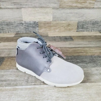 Birkenstock Estevan Mujer Zapatos Talla 5 Blanco Gris Cuero Cordones Botines Foto 1 de 4