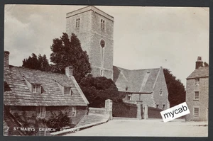 Postcard Swanage Dorset village St Mary's Church posted 1907 RP - Picture 1 of 2