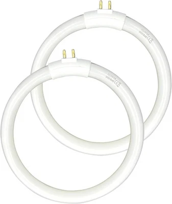 (pacote com 2) 5,5 ’’OD,FC12/T4/ 6400K, T4 tipo 12 Watts lâmpada fluorescente circular f... - Imagem 1 de 3