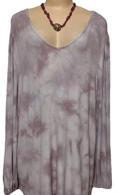 Mujer Plus Túnica Top Talla 1x Blusa Boho Manga Larga Punto Camisa Ava Viv Bonita Foto 1 de 4