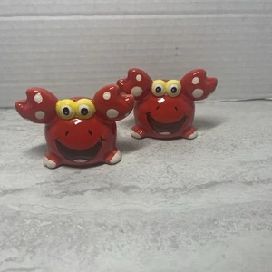ceramic crab salt and pepper shakers - Picture 1 of 5