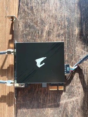 Gigabyte / AORUS WLAN PCIe Card 2,4 GHz, 5 GHz, 6 GHz Bluetooth 5.2 (Gebraucht) - Bild 1 von 3