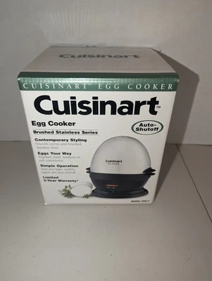 Cocina de huevos Cuisinart serie acero inoxidable cepillado apagado automático modelo CEC-7 Foto 1 de 4