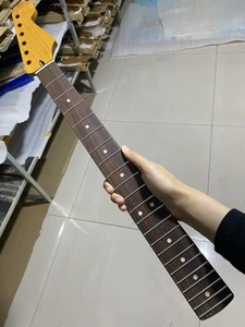 Cuello de guitarra eléctrica 21 trastes hágalo usted mismo palo de rosa amarillo arce adecuado para Fender Strat - Imagen 1 de 7