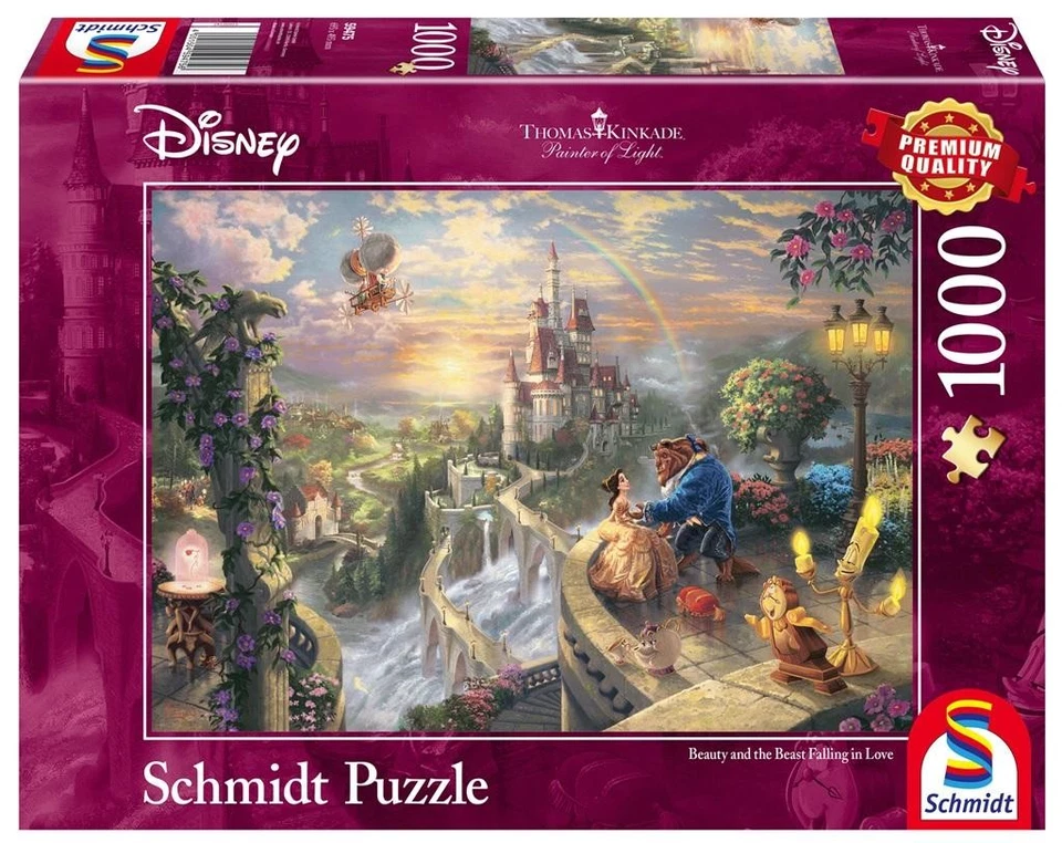 Jigsaw Puzzle 1000 Thomas Kinkade Beauty and the Beast - Image 1 of 1