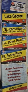 Fishing Hot Spot Set of 5 FLORIDA St.Johns River Lake George Rodman Reservoir - Picture 1 of 6