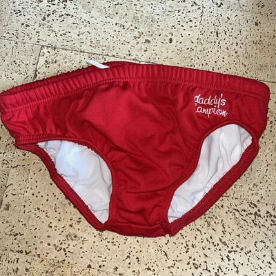 Babybadehose Badehose Gr. 92 rot - Bild 1 von 2