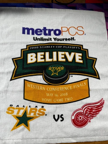 Dallas Stars Stanley Cup Playoffs Stadium GIveaway Towel 2008 Cover
