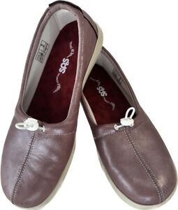 SAS Funk Rose Slip On Active Loafers Comfort Women Sz10 Leather Easy On Toggle 