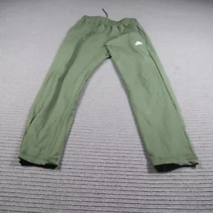 Nike Mens Jogger Pants Medium 30W 26L Green Straight Waistband Pockets Sports - Picture 1 of 8