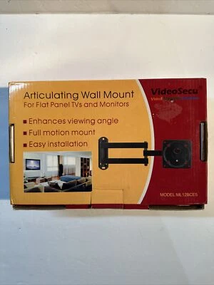 VideoSecu ML12BCE5 TV LCD Monitor Wall Mount - Black New - Image 1 of 4
