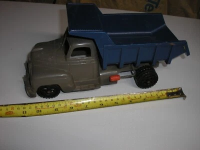 Rare 1950’s Marx Plastic 11 1/2" long Dump Truck with lever Free SHIPPING - Image 1 of 4