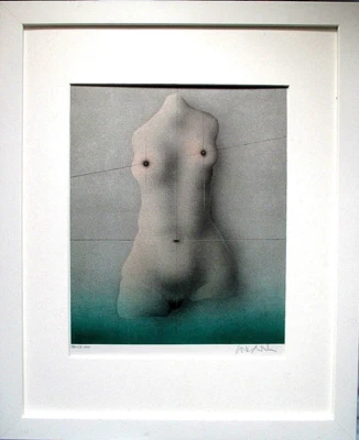 PAUL WUNDERLICH >Torso< HAND-SIGNIERT, orig. Litho + Rahmen 44x54 aus Les Femmes - Bild 1 von 4