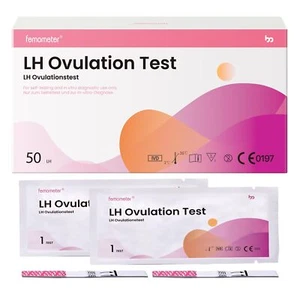 50 Ovulationstests 25 miu/ml Sensitive Fruchtbarkeits-Vorhersage Teststreifen - Bild 1 von 6