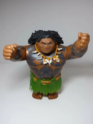 2015 Hasbro Disney Moana Maui Mega Figura de Acción Muñeca 10.5” Figura Maui Sin Gancho Foto 1 de 4